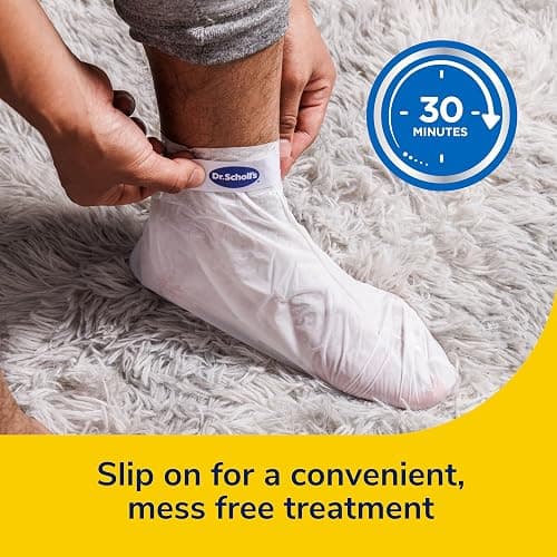 Dr. Scholl's Dry, Cracked Skin, Ultra Hydrating Foot Mask, 3 Pairs Moisturizing Socks: Intensely Moisturizes Repairs and Softens Rough Dry Skin with Urea & Essential Oils for Dry Cracked Feet thumbnail 5