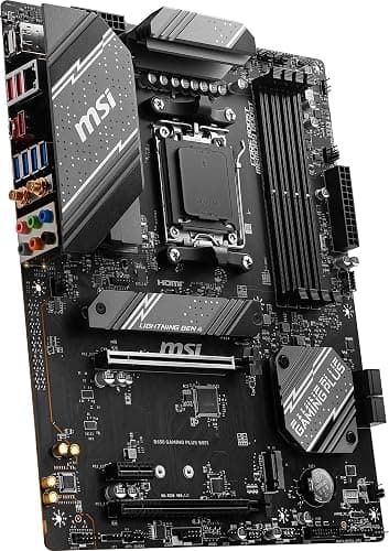 MSI B650 Gaming Plus WiFi Gaming Motherboard (AMD Ryzen 9000/8000/7000 Series Processors, AM5, DDR5, PCIe 4.0, M.2, SATA 6Gb/s, USB 3.2 Gen 2, HDMI/DP, Wi-Fi 6E, Bluetooth 5.3, 2.5Gbps LAN, ATX) thumbnail 4