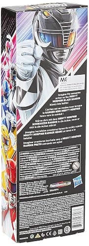 Power Rangers Mighty Morphin Black Ranger 12-Inch Action Figure Toy Inspired by Classic TV Show, with Power Axe Accessory thumbnail 5