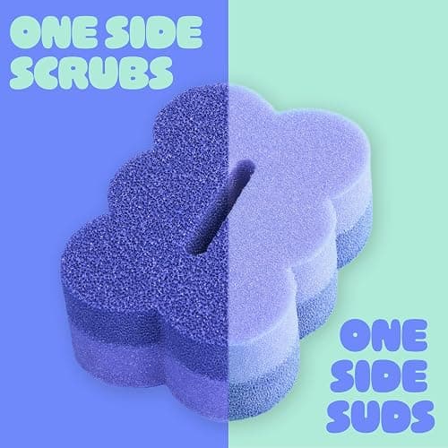 Brite by Scotch-Brite 2-Sided Scrub & Wipe, Scrubbing Kitchen and Dish Sponge, Midnight Mode, 6 Scrub Sponges thumbnail 4
