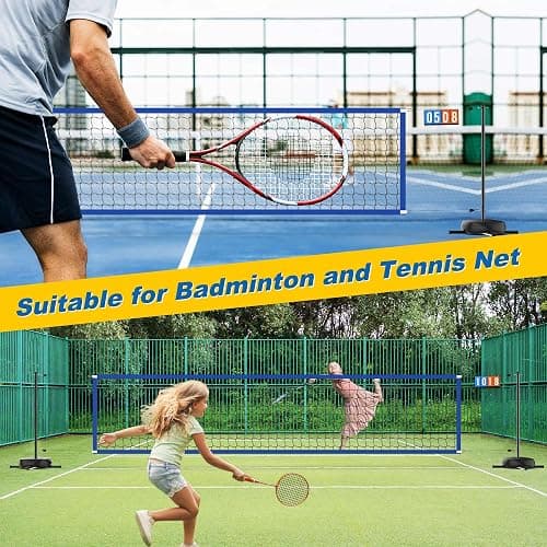 Oswerpon Pool Volleyball Net Set with LED Lights, 15-32FT Width Adjustable | Battery LED Lights, No Solar Needed, Scoreboard, 2 Balls, Pump, Storage Bag thumbnail 6