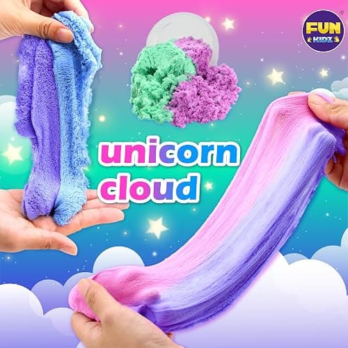 Big 25 Variety Slime Balls Party Favors for Kids, FunKidz 5.5cm Ball Size Bulk Premade Slime Pack Toys for Boys Girls 6-12 with Galaxy, Butter, Cloud, Unicorn, Mermaid, Glow, Clear Slimes thumbnail 5