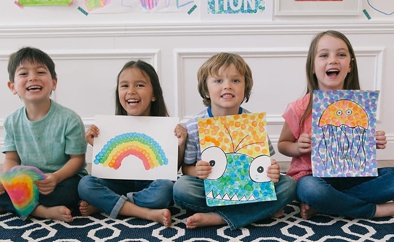 Do A Dot Art! Markers 6-Pack Rainbow Washable Paint Markers, The Original Dot Marker, Activity Craft Coloring Supplies for Kids and Toddlers, Made in the USA thumbnail 6
