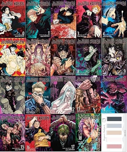 Jujutsu Kaisen Manga Series (Volume 0-18) 19 Books Collection Set by Gege Akutami & Juliet Music Magnetic Bookmarks - Image 1