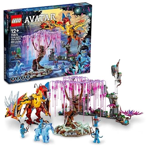 LEGO Avatar Toruk Makto & Tree of Souls 75574 Building Set - Movie Inspired Toy Set with Jake Sully and Neytiri Minifigures, Direhorse Animal Figure, Glow in The Dark Pandora Adventure - Image 1