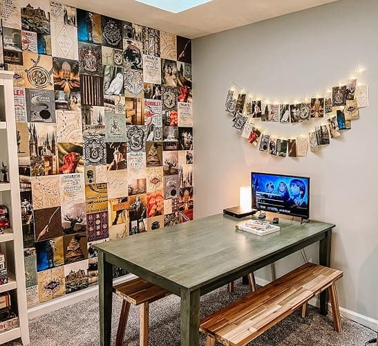 CON*QUEST Conquest Journals Harry Potter Hogwarts Wall Collage, Set of 50 Official Wizarding World Prints, 4"x6", Printed on Quality Card Stock, Matte Finish thumbnail 4