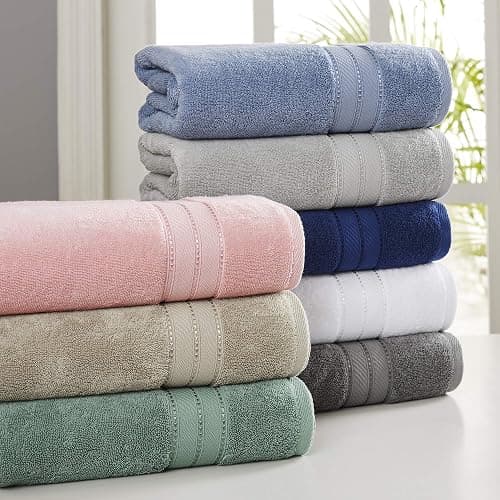 Modern Threads - Spun Loft 6-Piece 100% Combed Cotton Towel Set - Bath Towels, Hand Towels, & Washcloths - Super Absorbent & Quick Dry - 600 GSM - Soft & Plush, Blush thumbnail 4