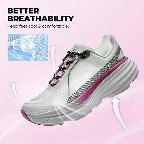 ALLSWIFIT Women's Cushion Lightweight Walking Running Shoes Tennis Non-Slip Comfortable Jogging Workout Gym Athletic Breathable ActiveAiry Fashion Sneakers thumbnail 4