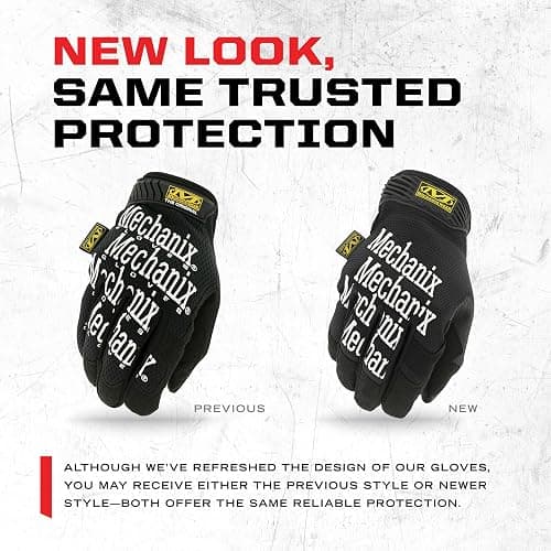 Mechanix Wear Original Work Gloves - Multi-Purpose Outdoor Work Gloves - Secure Fit - Durable & Machine Washable - Breathable & Comfortable - X-Large - Black thumbnail 6