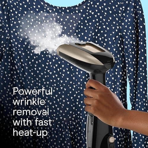 Conair Handheld Garment Steamer for Clothes, Turbo ExtremeSteam 1875W Fabric Steamer, Portable Handheld Design, Strong Penetrating Steam, Amazon Exclusive, Black thumbnail 7
