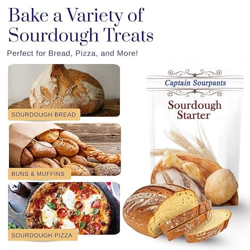 Mature Sourdough Starter Culture – 100+ Years Old Dehydrated Sourdough Starter Kit for Delicious Homemade Sourdough Bread – All-Natural and Healthy - Beginner Friendly, Fast reactivation and Expert Support thumbnail 5