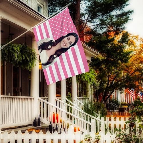 Shmbada 3x5 Foot LanaDel Decorative Rey Flag, Double Stitched with 2 Brass Grommets, Tapestry Wall Hanging for Room Decor, College Dorm, Outdoor Porch, or Indoor thumbnail 7