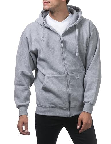 Pro Club Men's Heavyweight Full Zip Fleece Hoodie thumbnail 3
