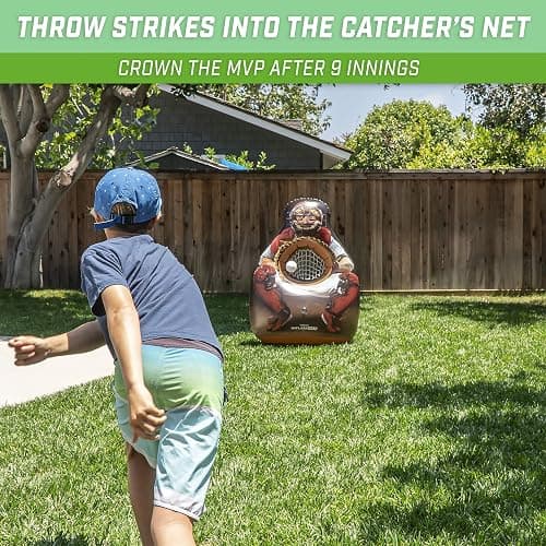 GoSports Inflataman Baseball Toss Challenge - Inflatable Catcher Strike Zone Pitching Game thumbnail 3