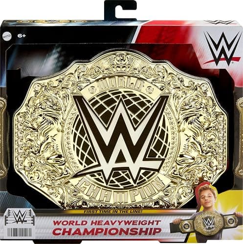 Mattel WWE Championship Title, World Heavyweight Championship Role-Play & Costume Piece, Leather-Like Belt 3+ Feet with One-Time Adjustment​ thumbnail 5