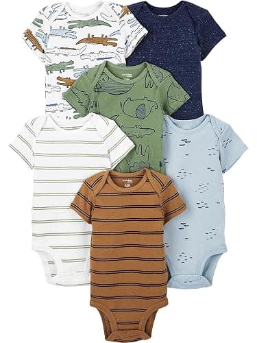 Simple Joys by Carter's Baby-Boys 6-Pack Short-Sleeve Bodysuit - Image 1