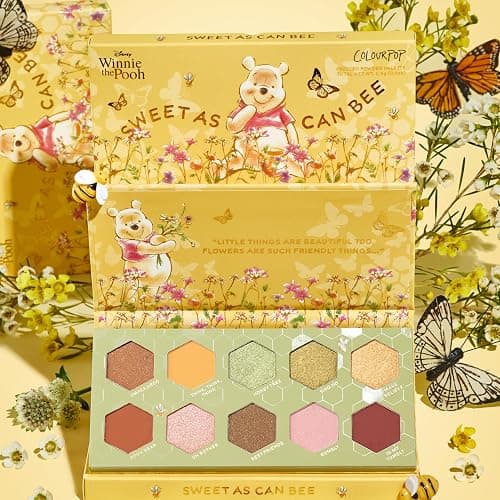 ColourPop x Winnie the Pooh Sweet As Can Bee Eyeshadow Palette - Honey Tone Eye Makeup Palette with Metallic, Matte & Matte Sparkle Finishes - High-Pigment Formula (0.4 oz) thumbnail 6