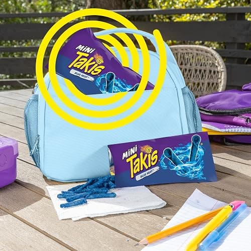 Takis Blue Heat Mini 25 pc / 1.23 oz Bite Size Multipack, Hot Chili Pepper Flavored Extreme Spicy Rolled Tortilla Chips thumbnail 4