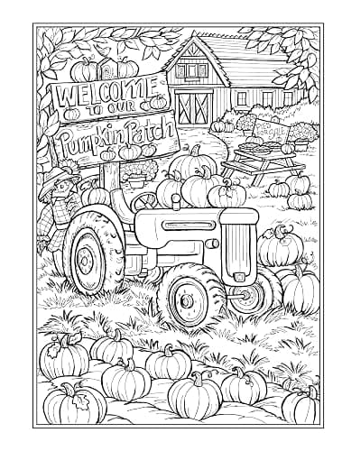Creative Haven Autumn Harvest Coloring Book (Adult Coloring Books: Seasons) thumbnail 15