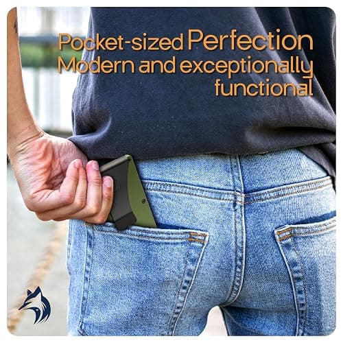 TRAVELINGO Slim RFID Blocking Wallet For Men - Light Weight, Durable & Compact- Minimalist Wallet With Money Clip (Green) thumbnail 4