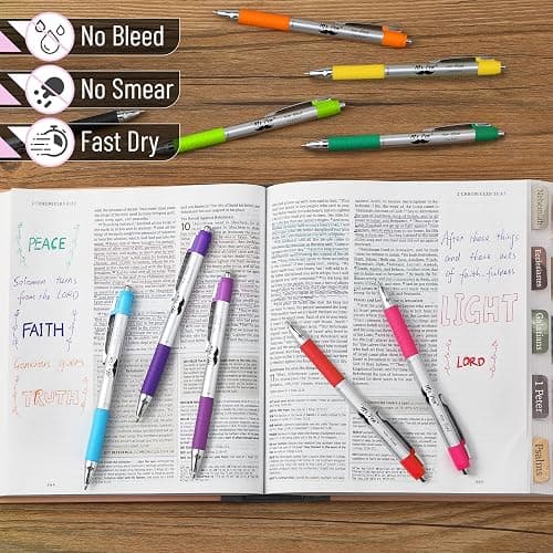Mr. Pen- Bible Pens No Bleed Through, 10 Pack, Bible Journaling Pens, Colorful Bible Pen thumbnail 4