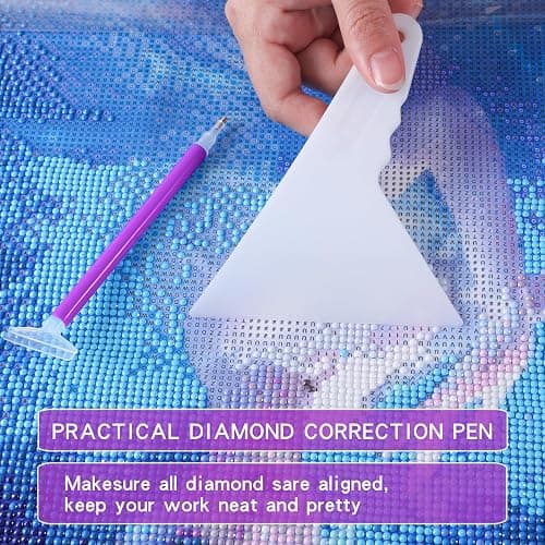 LYMUSUMI Diamond Art Storage Containers 60 Slots Diamond Painting Tool | Diamond Painting Accessorie Portable Bead Organizer Boxes for Adults（Purple） thumbnail 3