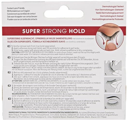 KISS Lash Couture, Lash Glue, Super Strong Strip Lash Adhesive, Black, Includes Lash Adhesive, Long Lasting Wear, Can Be Used with Strip Lashes and Lash Clusters thumbnail 2