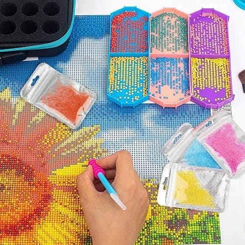 100pcs Diamond Painting Beads Storage Bags Reusable Ziplock Jewerly Bags for Diamond Art Jewelry Earring Craft Supplies DIY Projects(Silver) thumbnail 2
