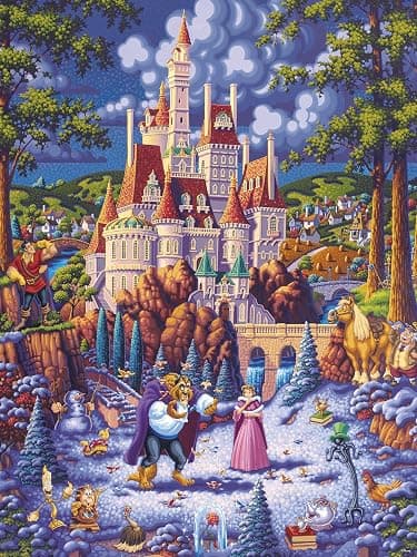 Ceaco - Disney - Dowdle - Beauty & The Beast Finding Love - 1500 Piece Jigsaw Puzzle thumbnail 2