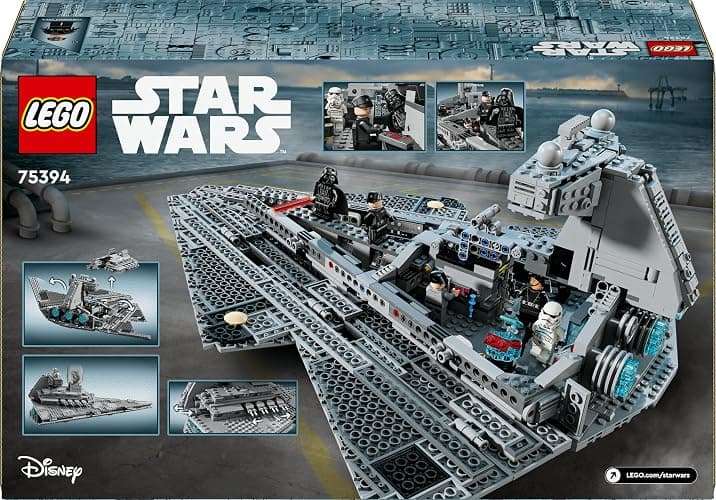 LEGO Star Wars 75394 Imperial Star Destroyer - Starship Building Toy with a Detailed Interior and 7 Minifigures incl. Darth Vader - Birthday Gift for 10+ Year Old Boys and Adult A New Hope Fans thumbnail 12