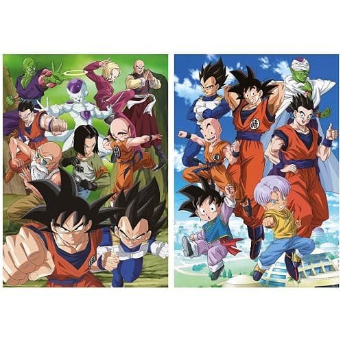 Educa - Dragon Ball | 2 Puzzlepackungen mit jeweils 500 Teilen. Messen: 34 x 48 cm. Beinhaltet die puzzlekleber FixPuzzle. Seit 11 Jahren (19915) thumbnail 2