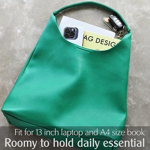 Hobo Bags for Women Soft Vegan Leather Shoulder Handbag Slouchy Tote Purses thumbnail 6
