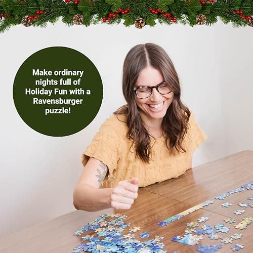 Ravensburger - Rockefeller Christmas - 1000 Piece Jigsaw Puzzle - Enjoy Rockefeller Center During The Holidays - Magical Ice Skating Scene - Premium Quality - Ages 12+ thumbnail 7