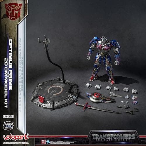 YOLOPARK Transformers: The Last Knight Optimus Prime with Upgraded Weaponry,Highly Articulated 7.87 Inch Transformers Action Figure for Ages 15 and Up,No Converting thumbnail 2