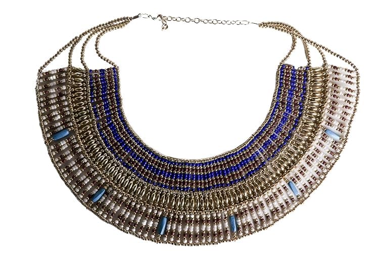 Arsimus Cleopatra Necklace Collar Choker Ancient Egyptian Costume Belly Dance - Image 1