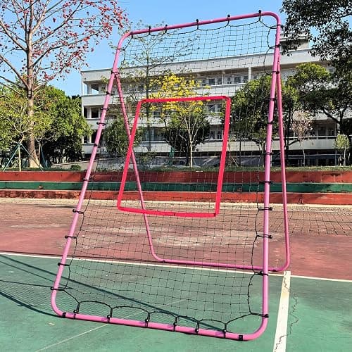6-Angle Adjustable Volleyball Rebounder Net 7x4 ft with PU Volleyball and Stakes - Bounce Back Training Equipment for Practicing Volleying, Bumping, Spiking, Easy Set Up & Steady for Multi Sports thumbnail 2