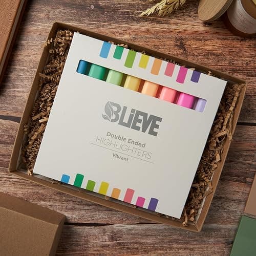 BLIEVE- Aesthetic Bible Highlighters No Bleed Through Assorted Colors, Cute Highlighter Dual Tip For Journaling Supplies And School Accessories, Bible Highlighters And Pens No Bleed (VIBRANT) thumbnail 2