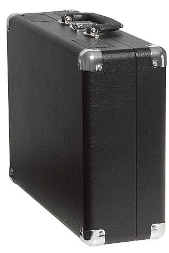 Denver VPL-120B Kofferplattenspieler Schwarz – Retro Plattenspieler mit Lautsprecher, USB Vinyl Player zum Digitalisieren, Auto-Stopp, Schallplattenspieler Vintage mit RCA-Ausgang thumbnail 3