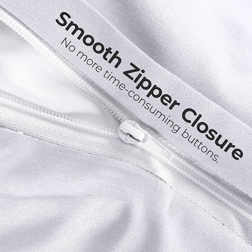 Utopia Bedding Duvet Quilt Cover Set with Pillow cases, Double - Soft Microfibre Polyester (White) thumbnail 6