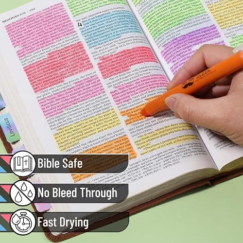 Mr. Pen No Bleed Gel Highlighter, Bible Highlighters, Assorted Colors, Pack of 8 thumbnail 3