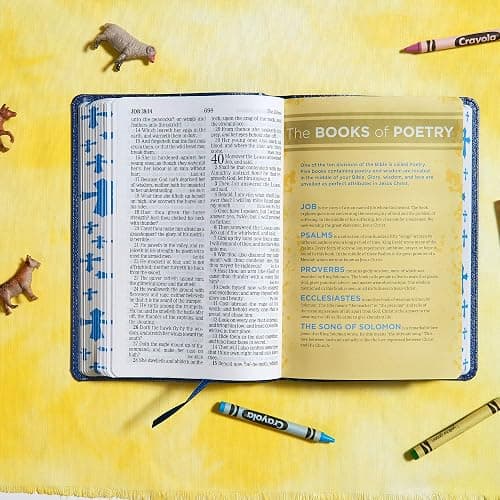 KJV Kids Bible, Royal Blue LeatherTouch, KJV Holy Bible, Red Letter, Presentation Page, Study Helps for Children, Full-Color Inserts and Maps, Easy-to-Read Bible MCM Type thumbnail 5