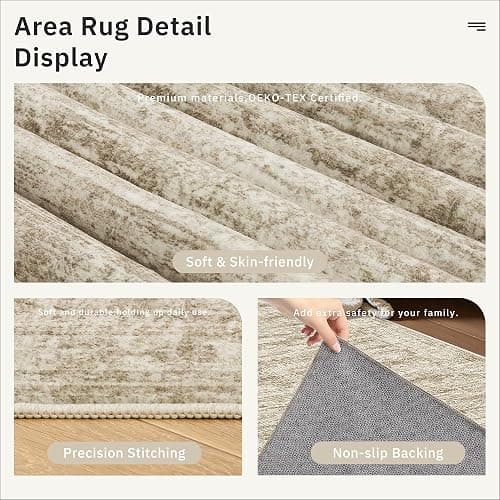 Soalmost Runner Rug 2'x8' Washable Non-Slip Runner Rugs for Kitchen Bathroom Laundry Room Brown Vintage Floor Carpet Runners for Hallway Entryway thumbnail 7