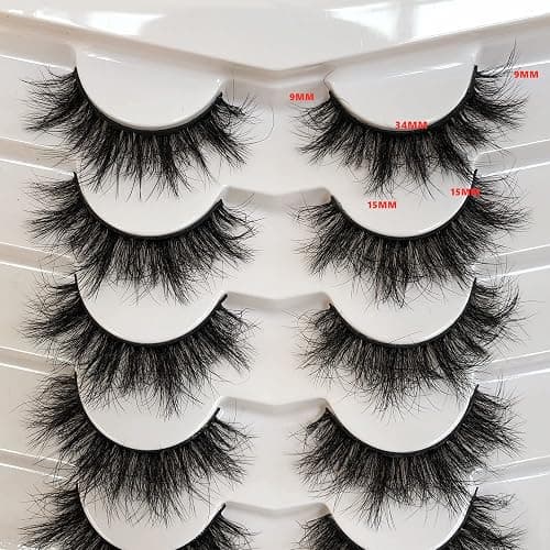 Pooplunch False Eyelashes Sexy Volume 8D Faux Mink Lashes 15MM Wispy Short Natural Fake Eye Lash Strips 7 Pairs Pack thumbnail 4