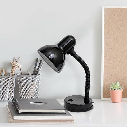 Simple Designs LD1003-BLK Basic Desk Lamp, Black thumbnail 2