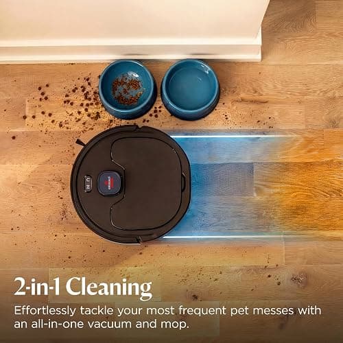 Bissell FlexClean FurForce Robot Vacuum & Mop with No Tangle Pet Brush Roll, LiDAR Navigation & Liftable Pad for Pet Hair Removal on Hard Floors & Rugs, 180min Runtime 60-Day Dust Collection, 4270L thumbnail 4