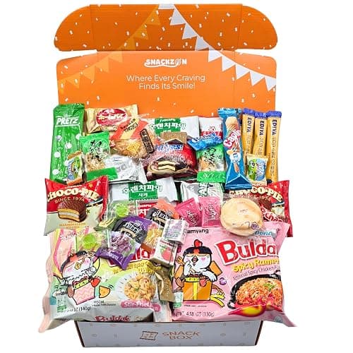 SNACKZON 39-Piece Assorted Japanese Korean Snacks Gift Set - Sweet & Savory Assortment from Japan, Korea & More - Image 1