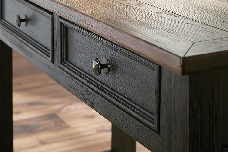 Signature Design by Ashley Tyler Creek Modern Farmhouse Sofa Table, Brown & Black thumbnail 12