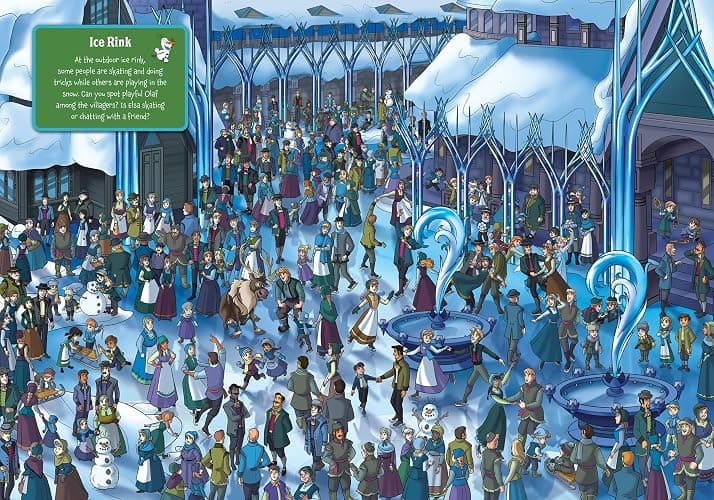 Disney Frozen - Where’s Olaf? Look and Find Activity Book - Includes Elsa, Anna, and More Frozen Favorites - PI Kids thumbnail 4
