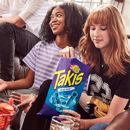 Takis Blue Heat 40 pc / 1 oz Multipack - Intense Hot Chili Pepper Flavored Extreme Spicy Rolled Tortilla Chips - Individual Bags, Perfect for Tailgates, Parties, Lunchboxes or Lunches thumbnail 5