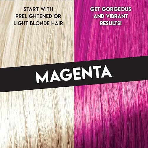 Color Lux Direct Vibes Semi-Permanent Hair Color & Color Cleansing Conditioner Bundle, Magenta, with Bond Builder Complex, Sulfate-Free, Paraben-Free, fl 8 oz + 8.25 fl oz thumbnail 3
